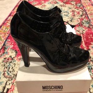 Moschino Patent Leather Bootie